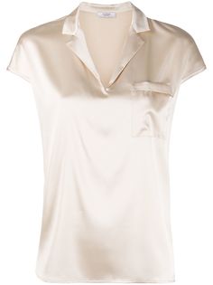 Peserico open-collar blouse
