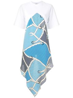 MSGM футболка со вставкой