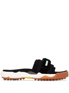 Off-White black Oddsy logo slides