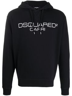 Dsquared2 printed logo hoodie