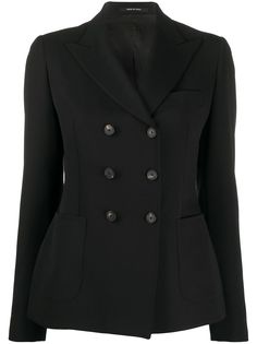 Tagliatore fitted double-breasted jacket