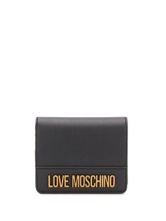 Love Moschino logo plaque purse