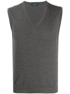 Zanone v-neck knitted vest