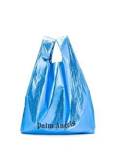 Palm Angels logo print shopping bag