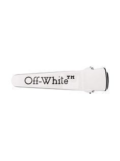 Off-White logo print hair clip
