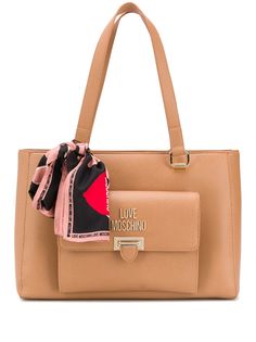 Love Moschino logo plaque tote bag