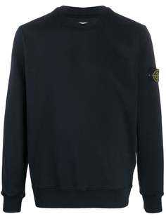 Stone Island толстовка с нашивкой-логотипом