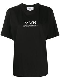 Victoria Victoria Beckham футболка с круглым вырезом и логотипом