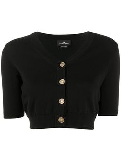 Elisabetta Franchi укороченный кардиган с короткими рукавами