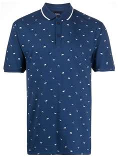 BOSS рубашка-поло с принтом