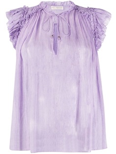 Ulla Johnson блузка Clea с жатым эффектом