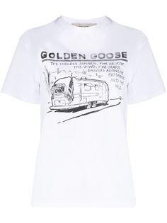 Golden Goose футболка Caravan с принтом