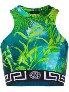 Versace укороченный топ Jungle