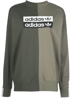 adidas двухцветная толстовка с логотипом