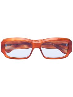Gucci Eyewear rectangular-frame tortoiseshell-effect sunglasses