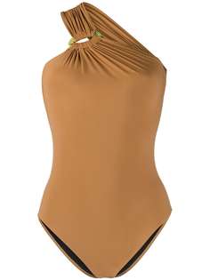 Anjuna gathered one-shoulder swimsuit