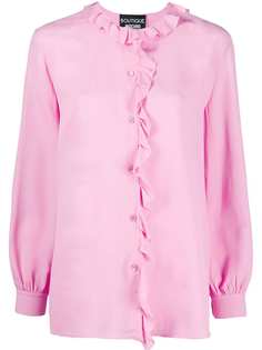 Boutique Moschino ruffle trim blouse