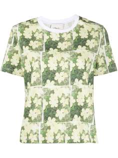 3.1 Phillip Lim daisy print cotton T-shirt