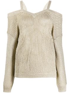 LIU JO long-sleeved off-the-shoulder jumper