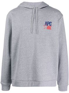 A.P.C. logo-print hoodie
