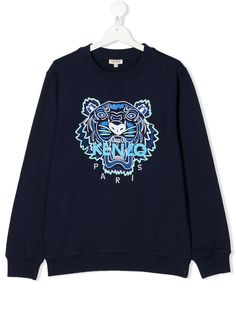 Kenzo Kids Tiger embroidered sweatshirt
