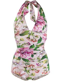 Dolce & Gabbana купальник с цветочным принтом