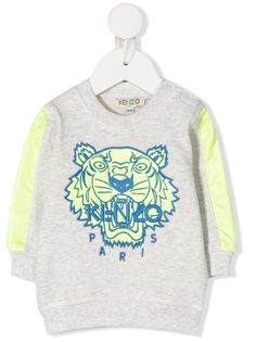 Kenzo Kids tiger head print sweatshirt