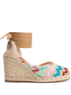 Missoni chevron wedge espadrilles