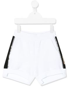 Monnalisa logo side-stripe shorts