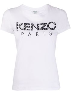 Kenzo футболка с короткими рукавами и вышитым логотипом