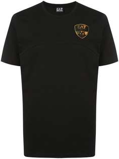Ea7 Emporio Armani crew neck 7 print T-shirt