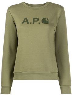 A.P.C. logo print sweatshirt