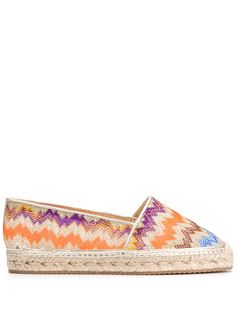 Missoni chevron flat espadrilles