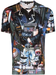 Comme Des Garçons Homme Plus mixed print T-shirt