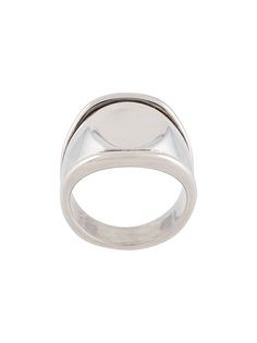 Bottega Veneta antique-effect signet ring
