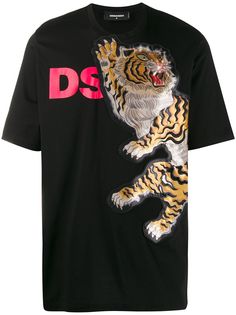 Dsquared2 футболка с нашивкой Tiger