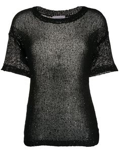 Snobby Sheep sheer sequin-embellished top