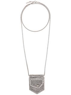 Ermanno Scervino embellished pouch necklace