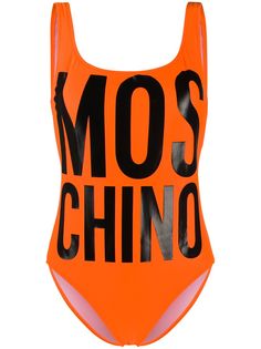 Moschino logo print swimsuit