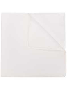 Canali rolled-edge twill scarf