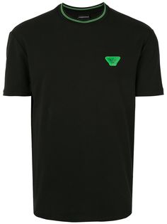Emporio Armani футболка с нашивкой-логотипом