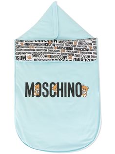 Moschino Kids спальный конверт с логотипом