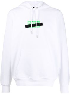 Diesel contrast logo print hoodie