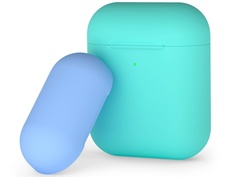 Чехол Deppa для APPLE AirPods 2/ AirPods Mint-Light Blue D-47018