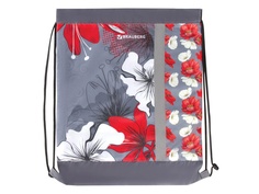 Мешок для обуви Brauberg Цветы 460x360mm 228124