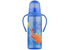 Бутылочка с соской Lubby 250ml от 0 мес. Blue 11389