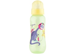 Бутылочка с соской Lubby 250ml от 0 мес. Yellow 12019