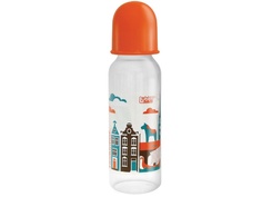 Бутылочка с соской Lubby Я люблю 250ml от 0 мес. Orange 12021