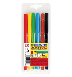 Фломастеры Centropen Colour World 6 цветов