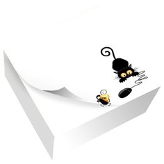 Фолиант Блок-кубик Охота, 85х85 мм, 200 шт. (БКД-200БС/15) белый Foliant